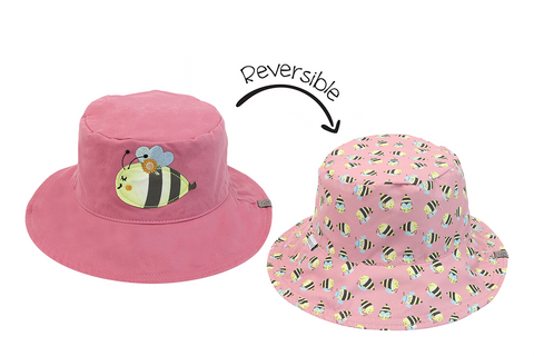 Reversible Baby/Kids Mixed Sun Hat - Bees