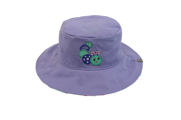 Reversible Baby/Kids Mixed Sun Hat - Caterpillar