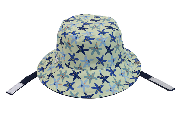 Reversible Baby/Kids Mixed Sun Hat - Starfish