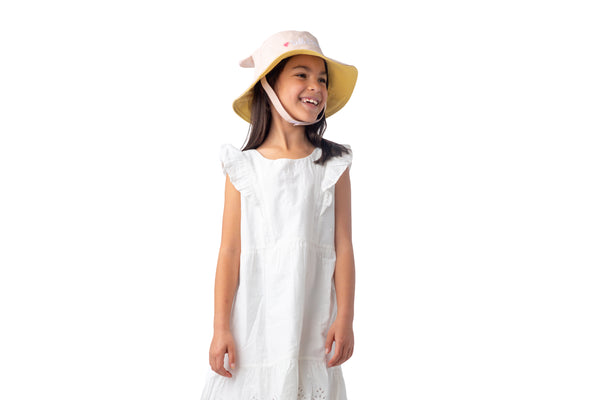 Reversible Kids & Toddler Sun Hat - Leopard & Zebra