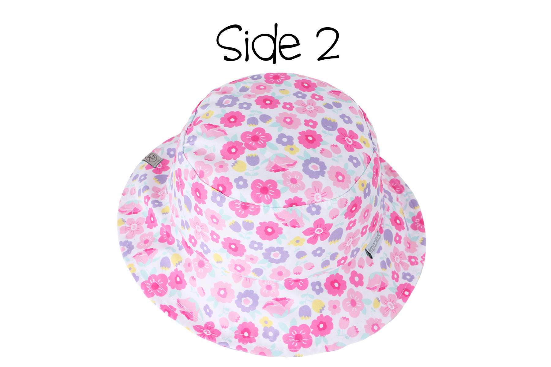 Baby/Kids Reversible Patterned Sun Hat - Butterfly | Summer Floral XS (0-6m)
