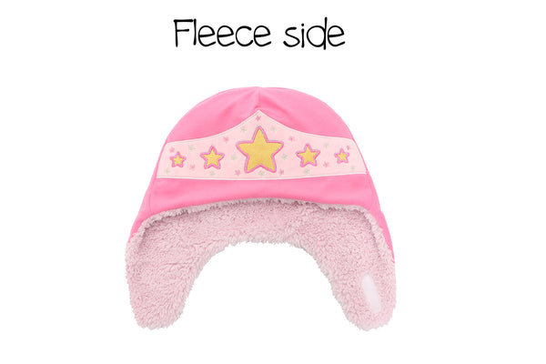 Kids & Baby Reversible Sherpa Hat - Cat & Superhero