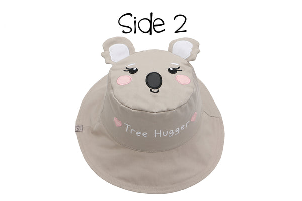 Reversible Kids & Toddler Sun Hat - Panda & Koala
