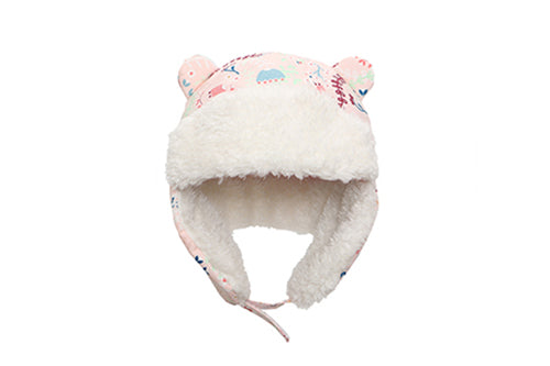 Kids & Baby Water Repellent Trapper Hat - Floral