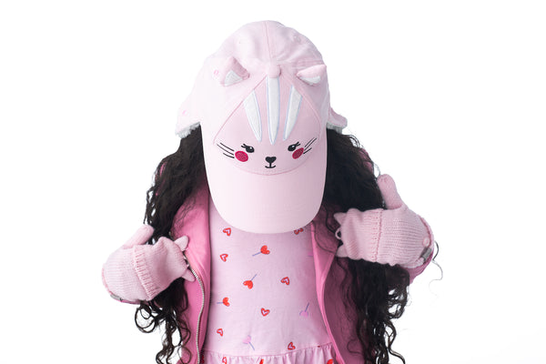 Kids 3D Winter Cap with Ear Flaps - Cat