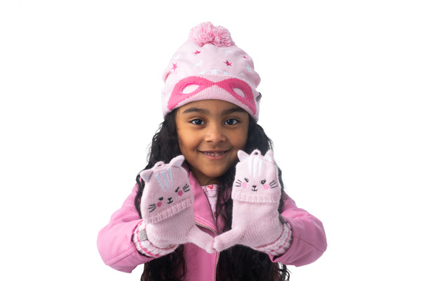 Kids Knitted Toque - Cat