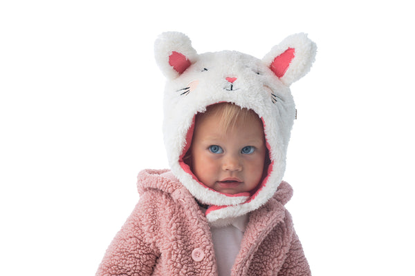 Kids & Baby Reversible Sherpa Hat - Bunny & Deer