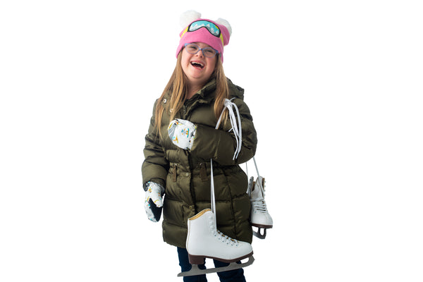 Kids Water Repellent Ski Mittens - Ski Resort
