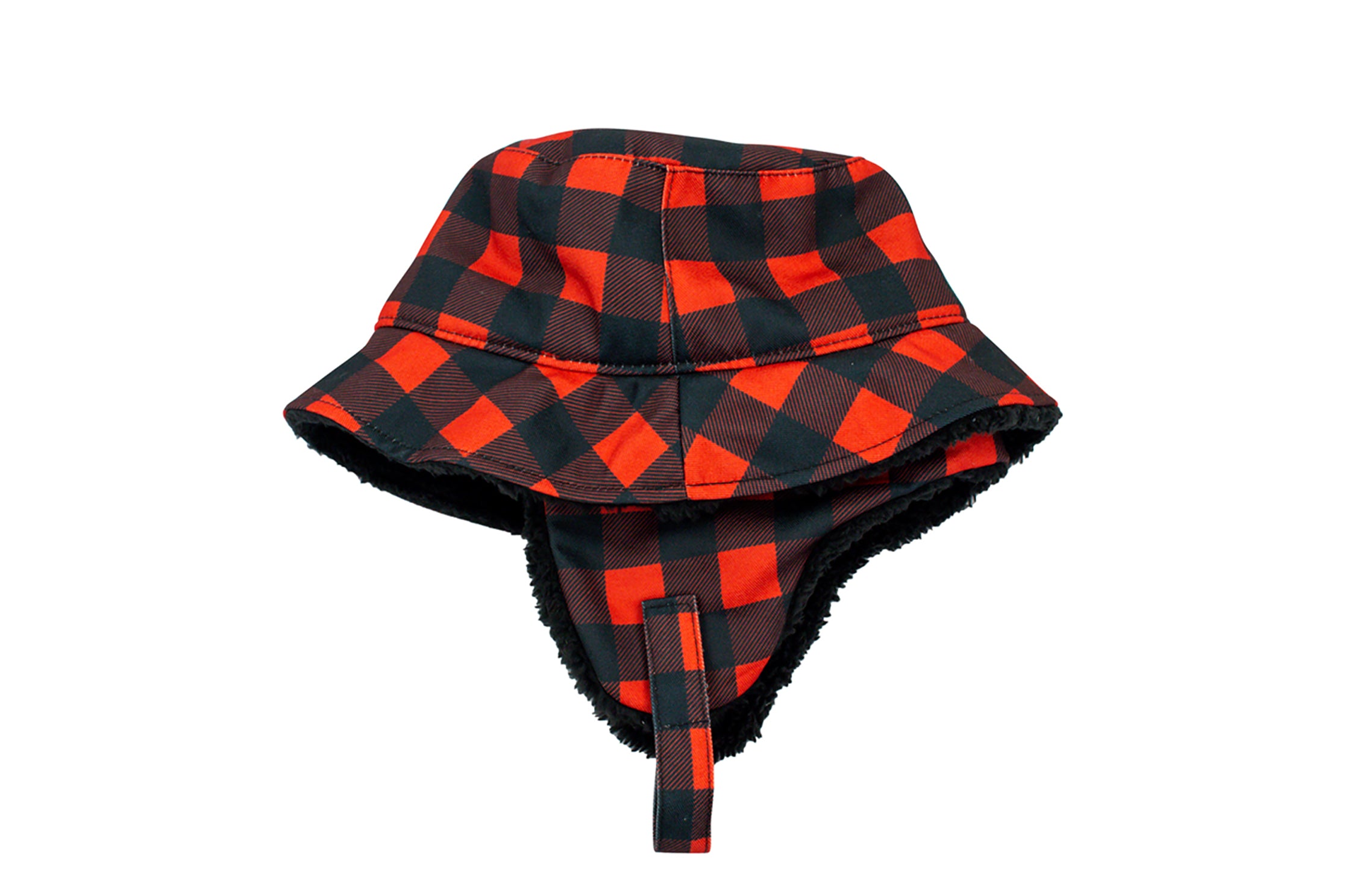 Winter Bucket Hat Red Buffalo Check