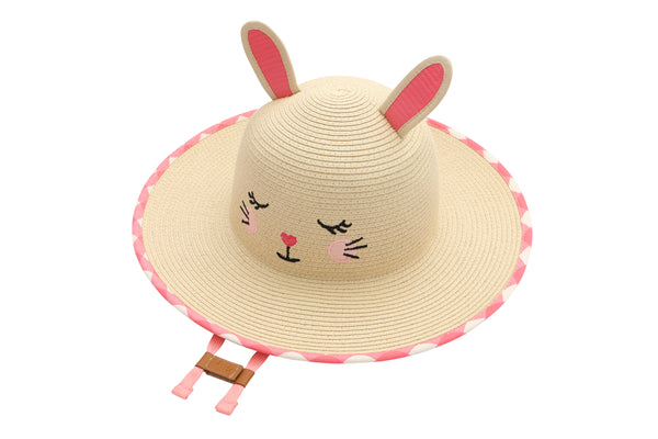 Kids Lifeguard Straw Hat - Bunny